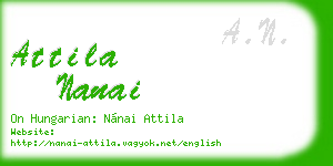 attila nanai business card